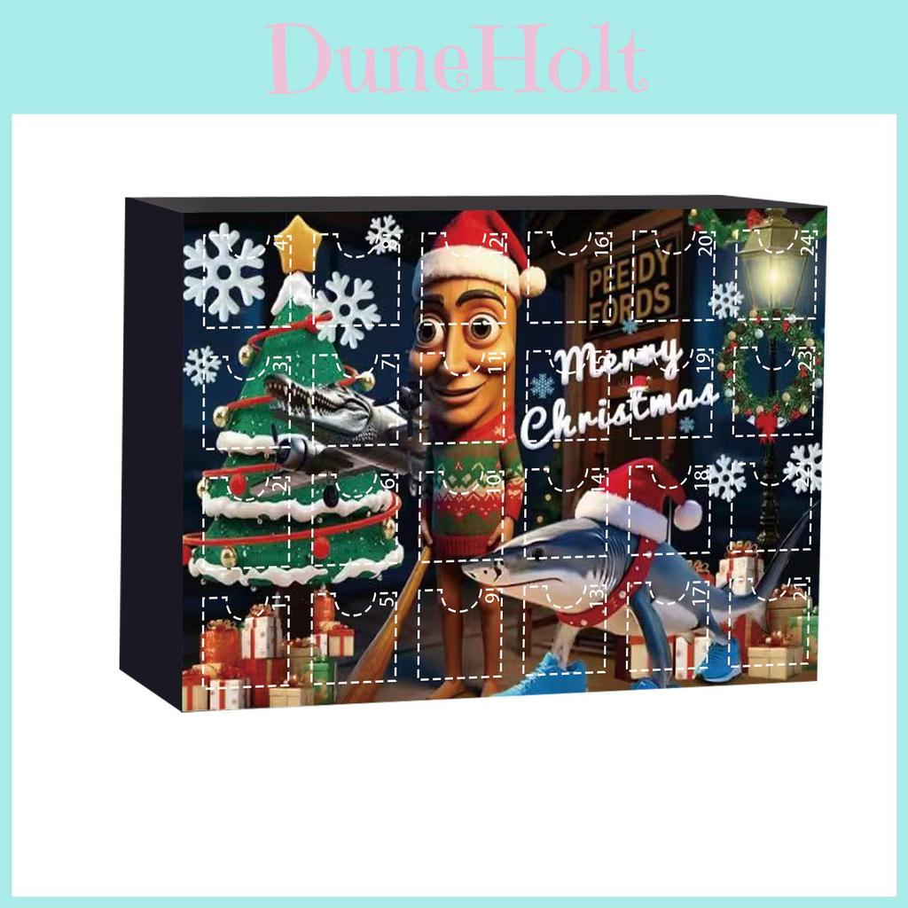 Calendar de Advent Acrilic Italian Brainrot Cu Figurine Personaj Pentru Decor de Sărbători