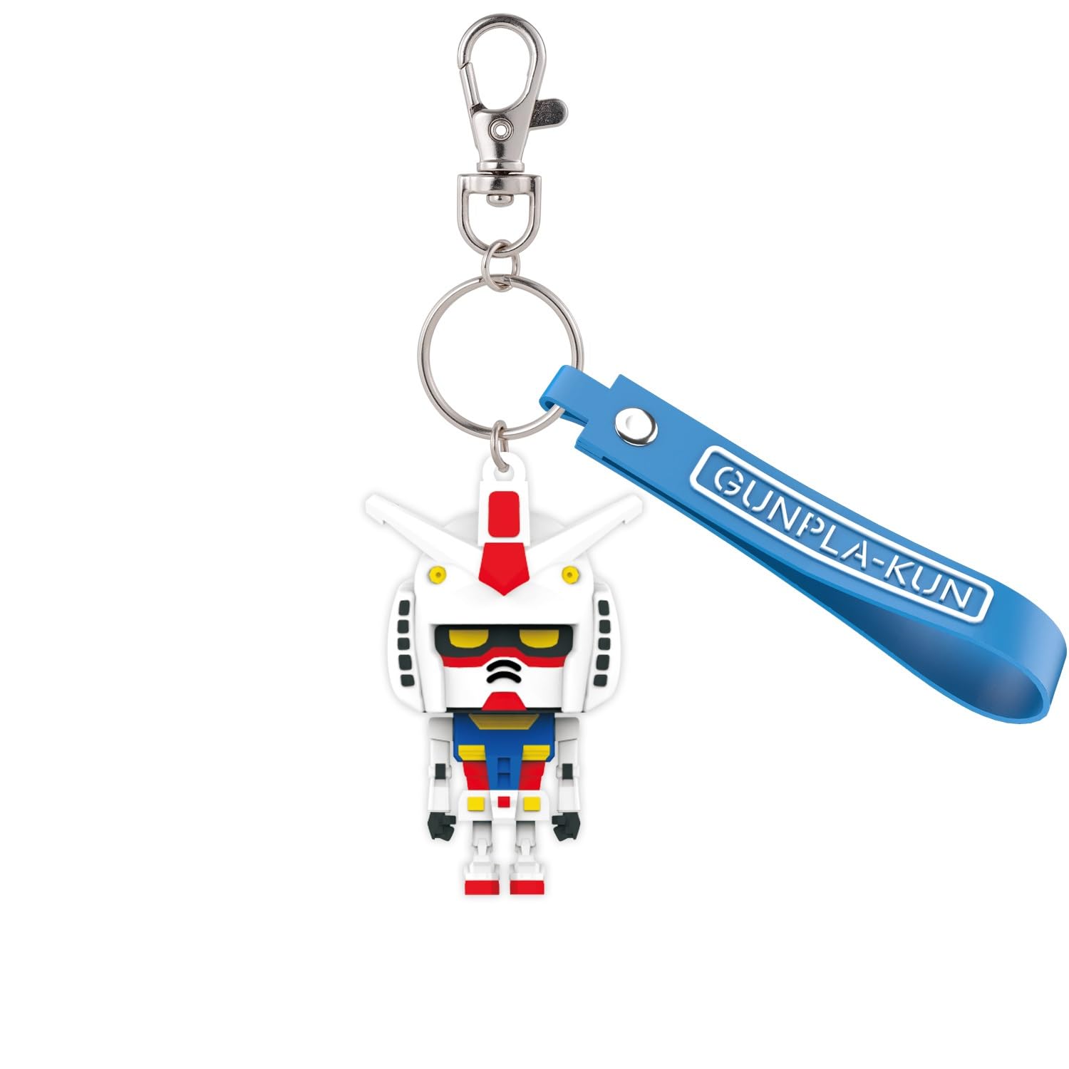 

[Bandai Spirits] Mascot Keychain Gunpla-kun 3D Rubber Mascot, Multicolor, Standard