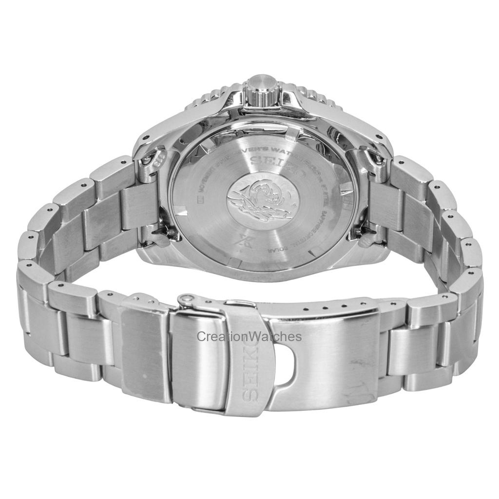 Seiko Prospex Stainless Steel Black Dial Solar Diver's SNE597P1 200M Men's Watch