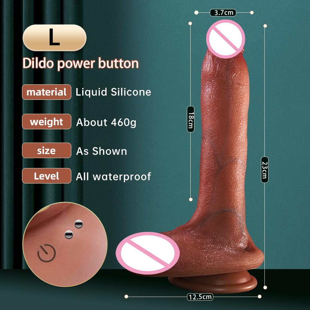 Heating Realistic Thrusting Big Dildo Vibrator Soft Huge Big Dick Penis For Woman Man G Spot Vagina Anus Masturbator Sex Toys