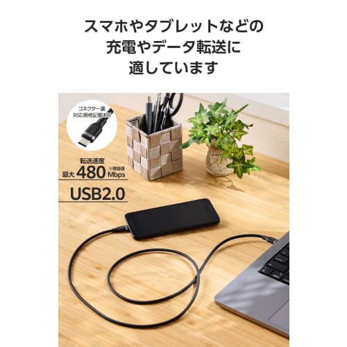 ELECOM USB Type C Cable 1m 100W PD Compatible Fast Charging Silicone Material Smooth Soft [Compatible with MacBook/iPad/Galaxy/Android Smartphones, Ta