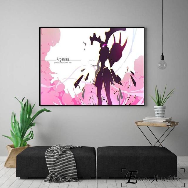 

Минималистские фигурки Darling In The Franxx, постеры и принты, настенное искусство, декоративная картина, холст, картина для гостиной, дома 21cm×30cm NoFrame