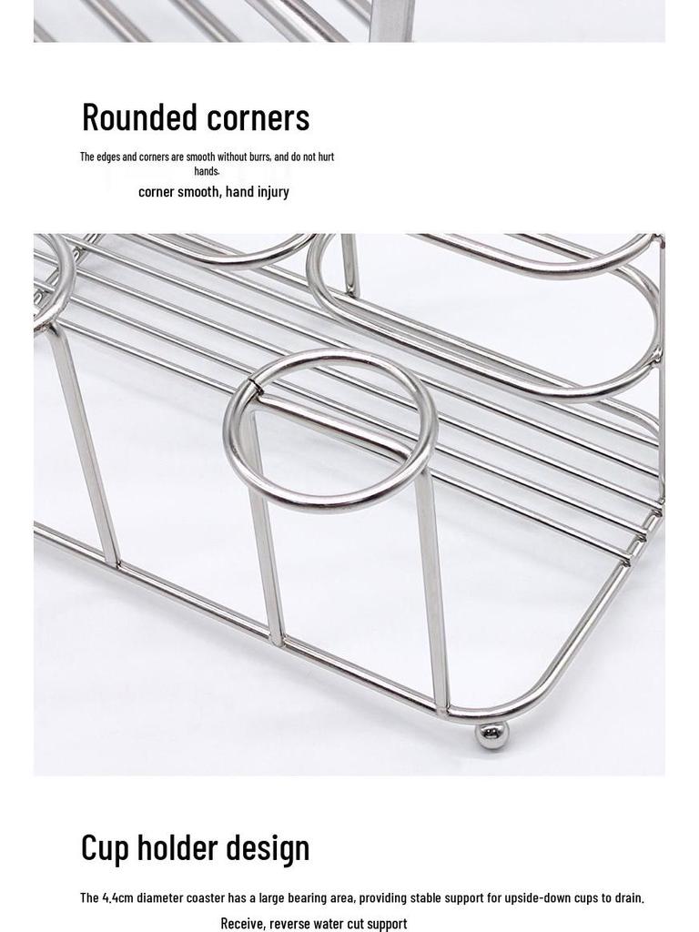 Nástěnný nerezový držák na zubní kartáčky s kelímkem na vyplachování a poličkou