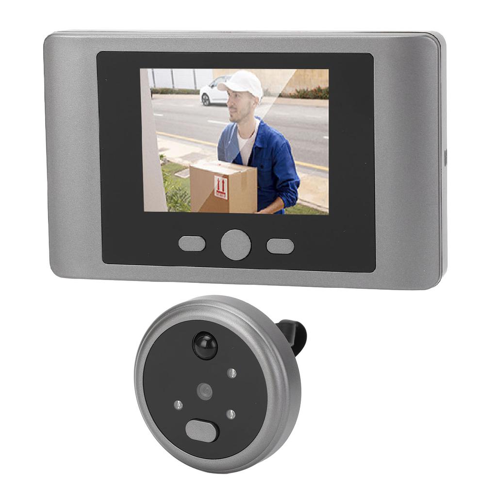 Peephole Camera 2.8in Color Display PIR Motion Detection Human Sensing Rechargeable Digital Door Cam