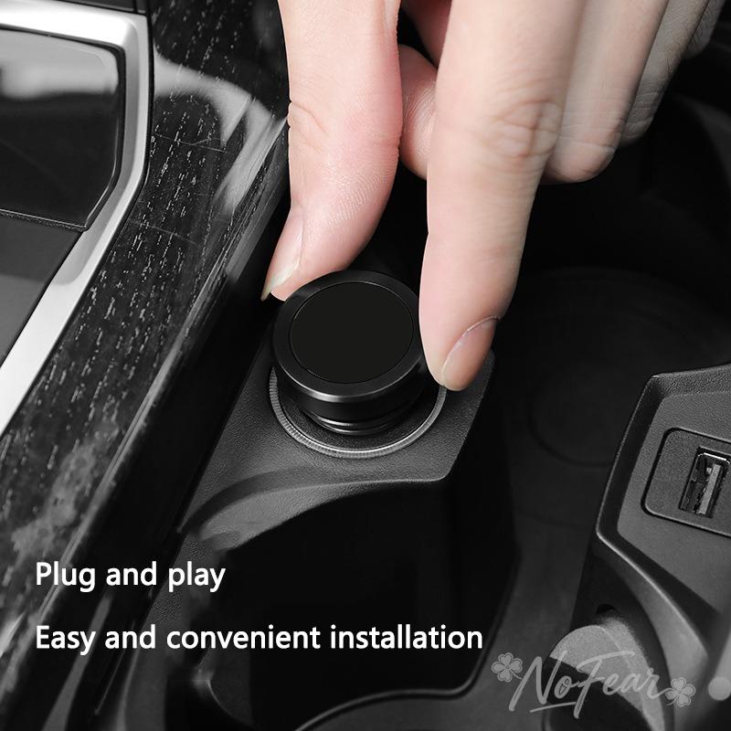 Car Outlet Cigarette Lighter Cover Socket Plug For BMW E93 F10 F20 F30 F40 F15 F25 F26 F31 F49 F86 M3 M5X3 X1 E46 M Car Stickers