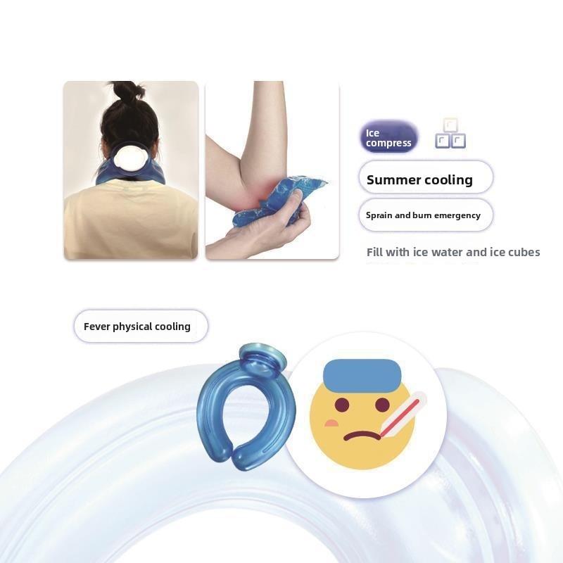 Neck-hanging Hot Water Bottle U-shaped PVC Cold Water Bag New Neck Protection Hot Water Bottle
