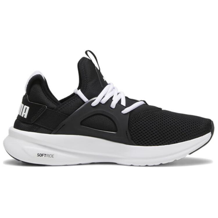 PUMA Softride Low Top Casual City Commute Running Shoes Unisex Black White