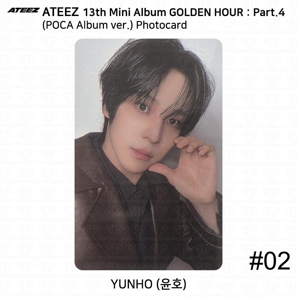 ATEEZ 13. Mini-Album Golden Hour Teil 4 POCA Album Version. Fotokarte