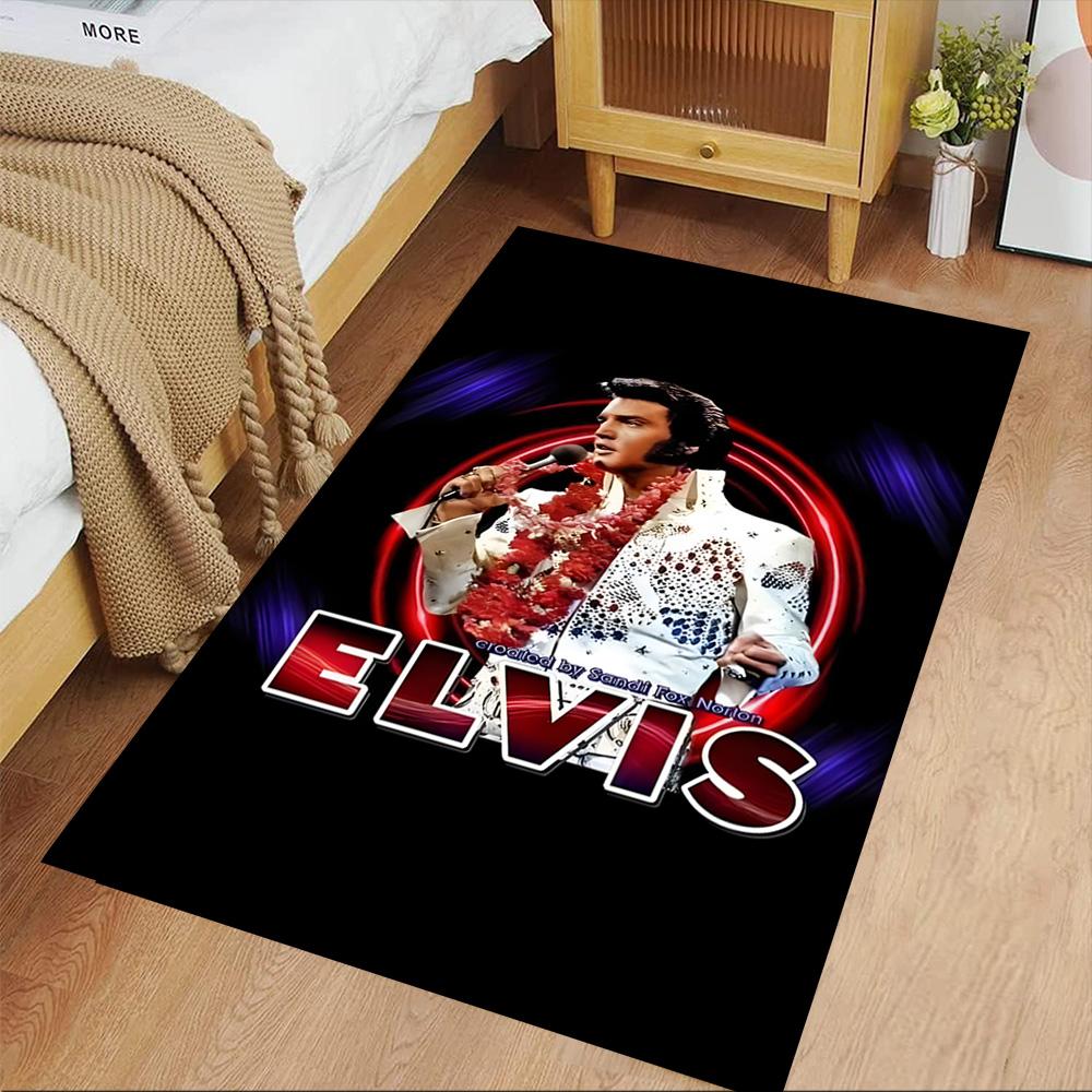 Elvis Presley Floor Mat Design for Hallway Dormitory Entryway Bedrooms Antislip Carpet Anime Office Decor Birthday/Christmas Gift