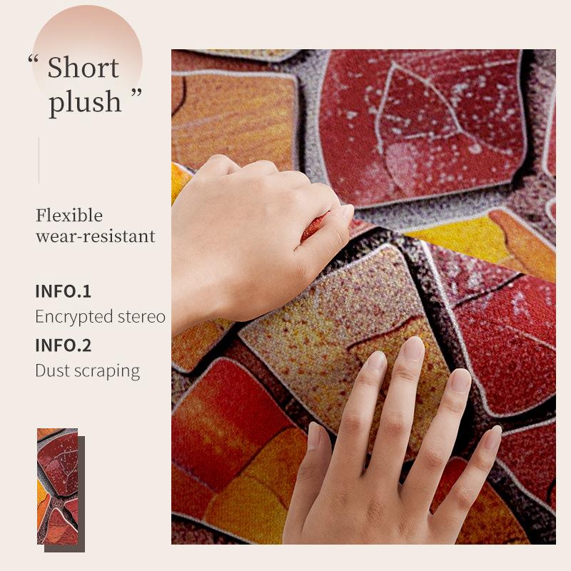 Retro-Stil Eingangstür Bodenmatte Home Entry Halbrundbogen rutschfeste Teppich Sand Staubentfernung Veranda Teppich