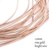 10 Gauge Silver Gold Plated Copper Craft Wire  Flexible Metal French Bullion Wire for Jewelry Making DIY Embroidery Beading