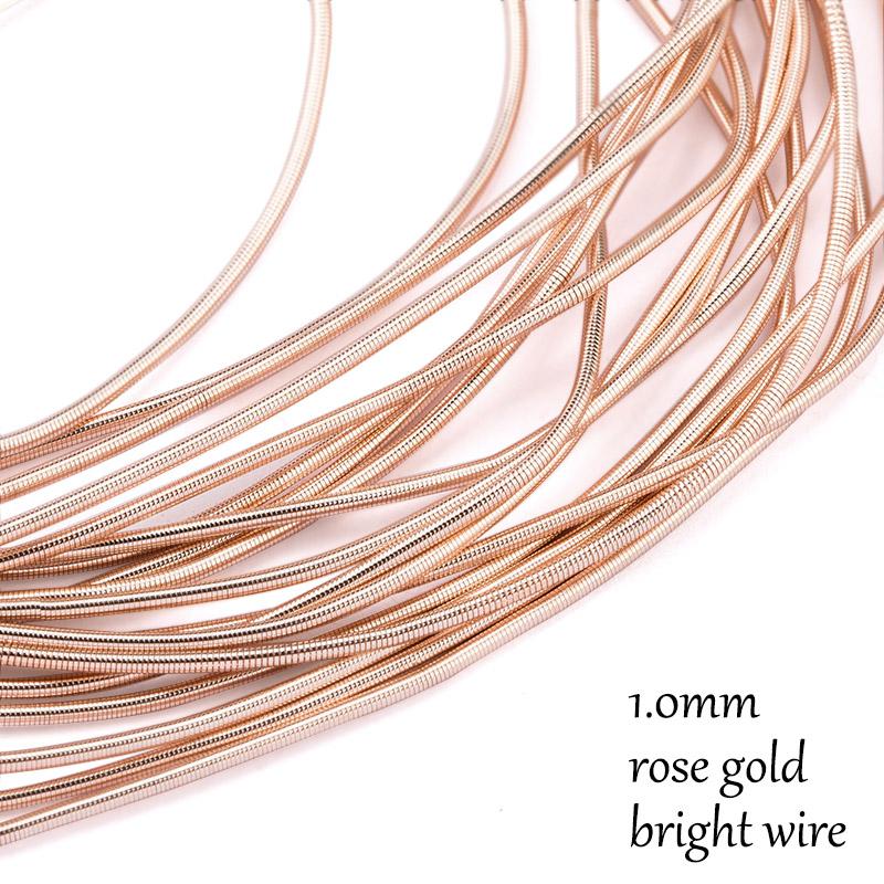 10 Gauge Silver Gold Plated Copper Craft Wire Flexible Metal French Bullion Wire for Jewelry Making DIY Embroidery Beading