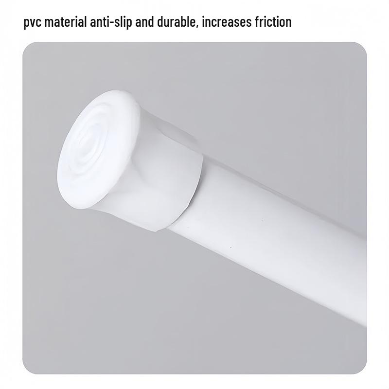 Telescopic No-Drill Curtain & Clothes Drying Rod for Balcony, Door, and Shower