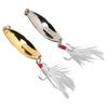 2pcs Fishing Lures Metal Hard Baits Bass Trout Luminous Metal Fishing Lure Baits with Treble Hooks10g
