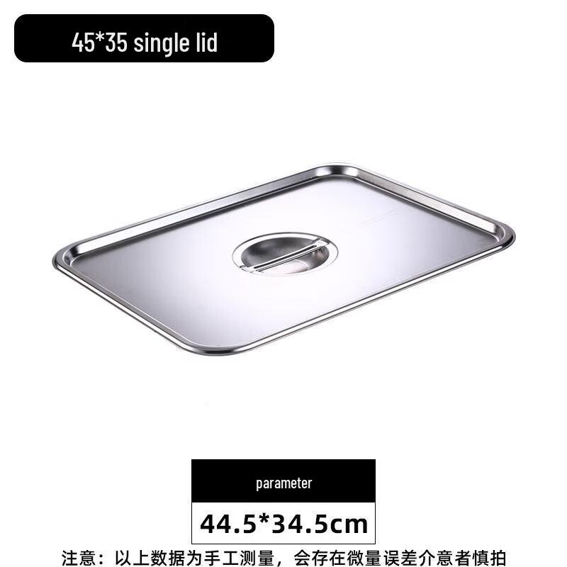 Zhuoliang Stainless Steel Rectangular Deep Tray Lid