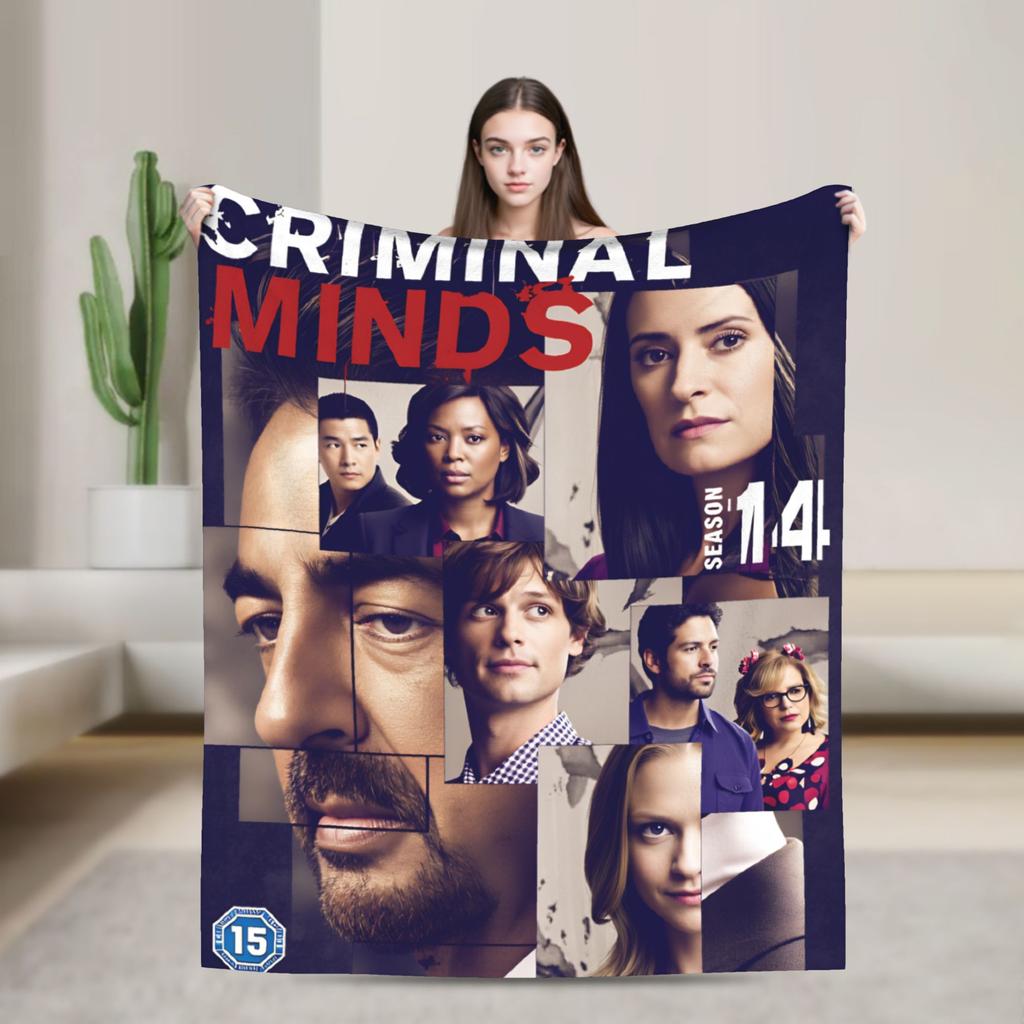 New Arrival Criminal Minds Spencer Reid Flannel Blanket Warm Throw Blanket for Couch Chair Camping Bedspread Sofa Bed Cover