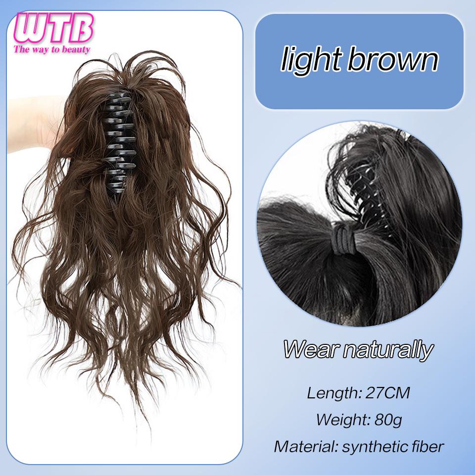 WTB Grab Clip krátké vlasy vysoký culík s různými parukami ze syntetických vláken