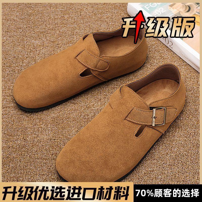 Pánské Birkenstocks 2025 podzim nové módní všestranné nazouvací boty Doudou prodyšné deodorantové nízké ležérní plátěné boty