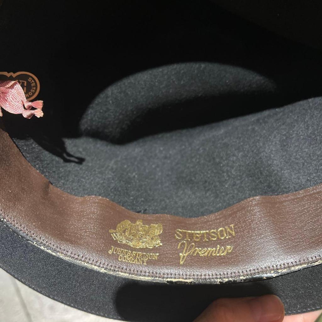 Used STETSON Daitoku GINZA Felt Hat Fedora Black