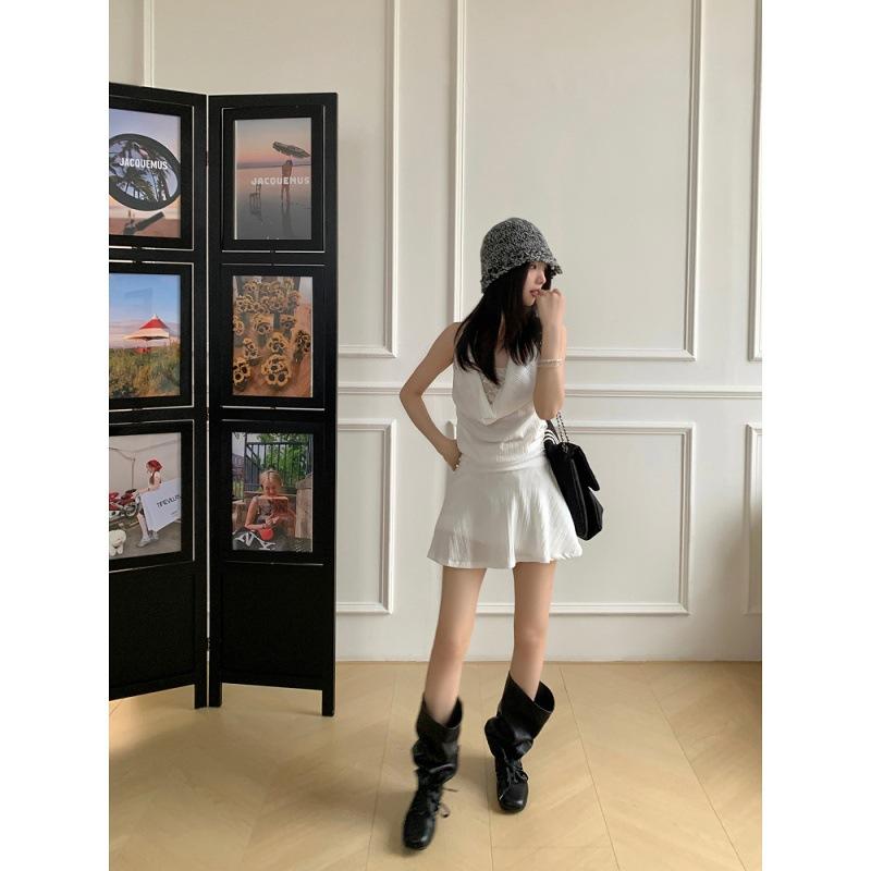 Super soft lambskin~ leather square head pleated western pile boots women's retro thick-soled big tube circumference knight boots long boots
