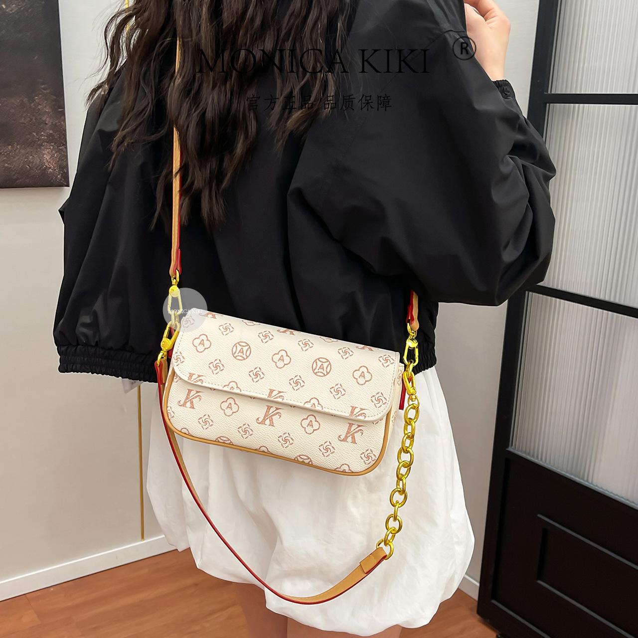 

Женская сумка Monica Qiqi 2025 Новая Высококлассная Модная Универсальная Ретро Сумка Под Мышку Сумка На Плечо Кроссбоди Сумка