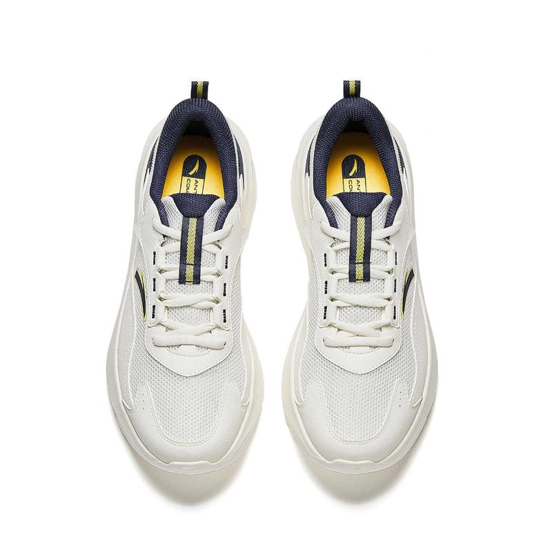 Anta Simple Comfortable Versatile Shock Absorbing Lightweight Low Top Casual Running Shoes Men sneaker 912537702Q-6