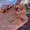 Transfer beads Lucky Doudou necklace niche feeling neck chain cold wind niche collarbone chain tide