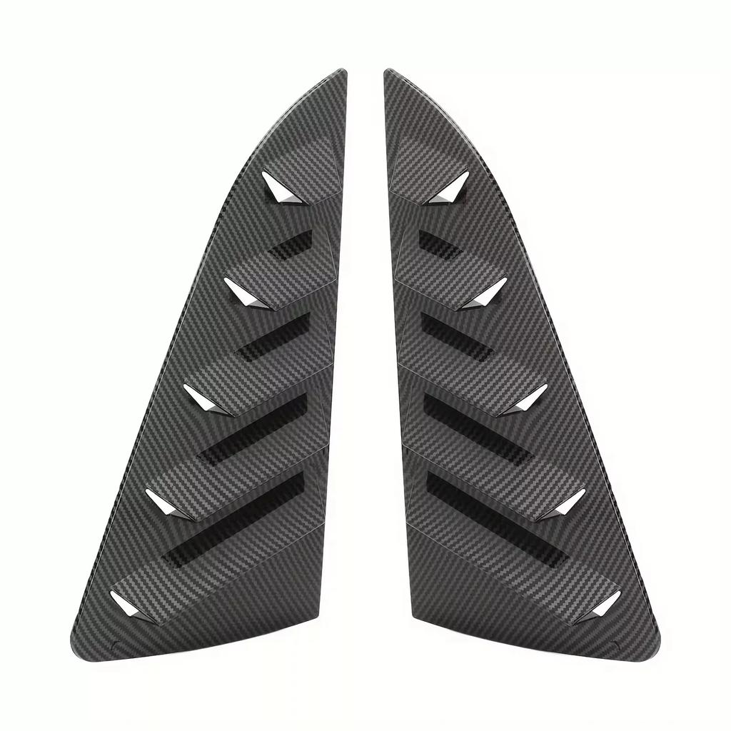 For Volkswagen VW Polo MK5 6R 6C 2011- 2017 ABS Plastic Rear Window Quarter Louver Scoop Cover Side Vent Trim Car Adhesive Parts