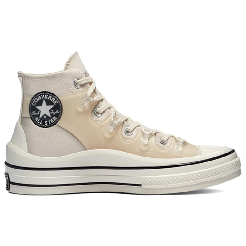 Kim Jones X Converse 1970s Chuck Taylor All Star Comfortable and Minimalist High-Top Canvas Shoes Unisex Cream White