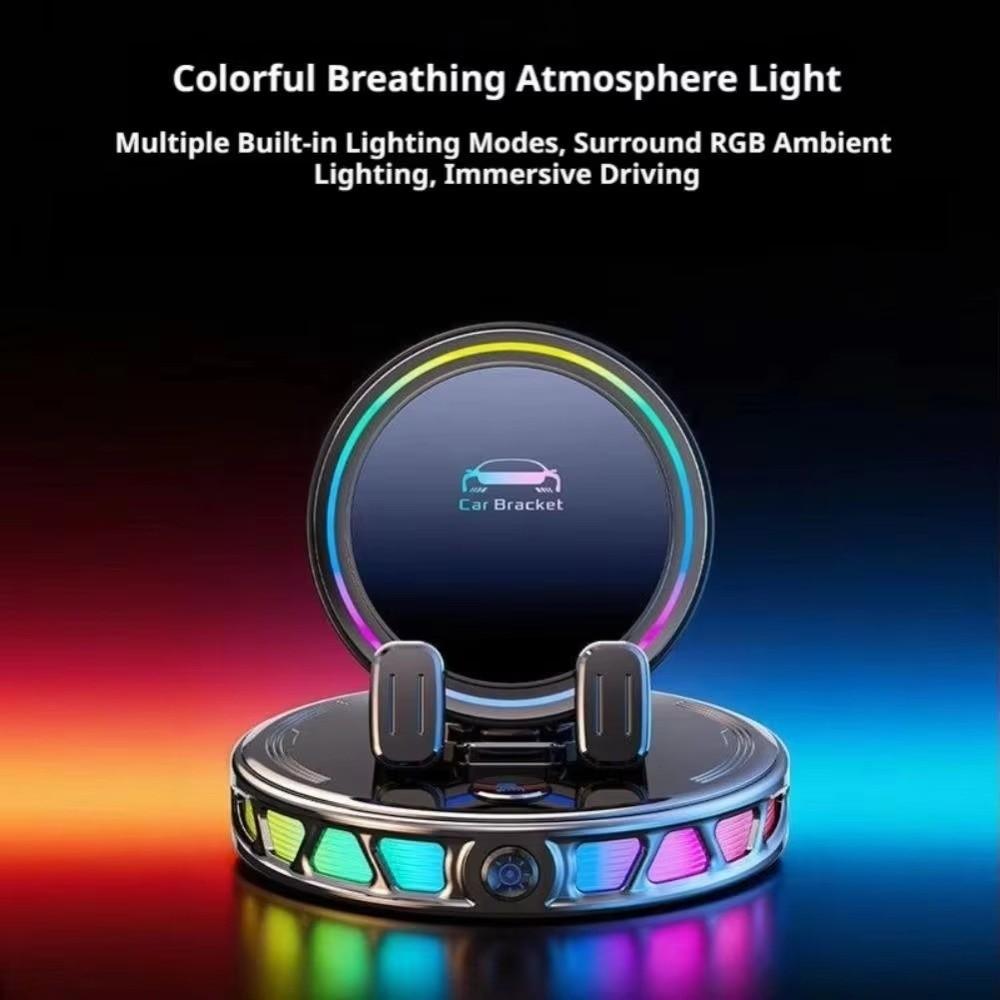 360° Rotation Auto Clamping Phone Holder Electric Car Phone Charger Holder  Car Dashboard
