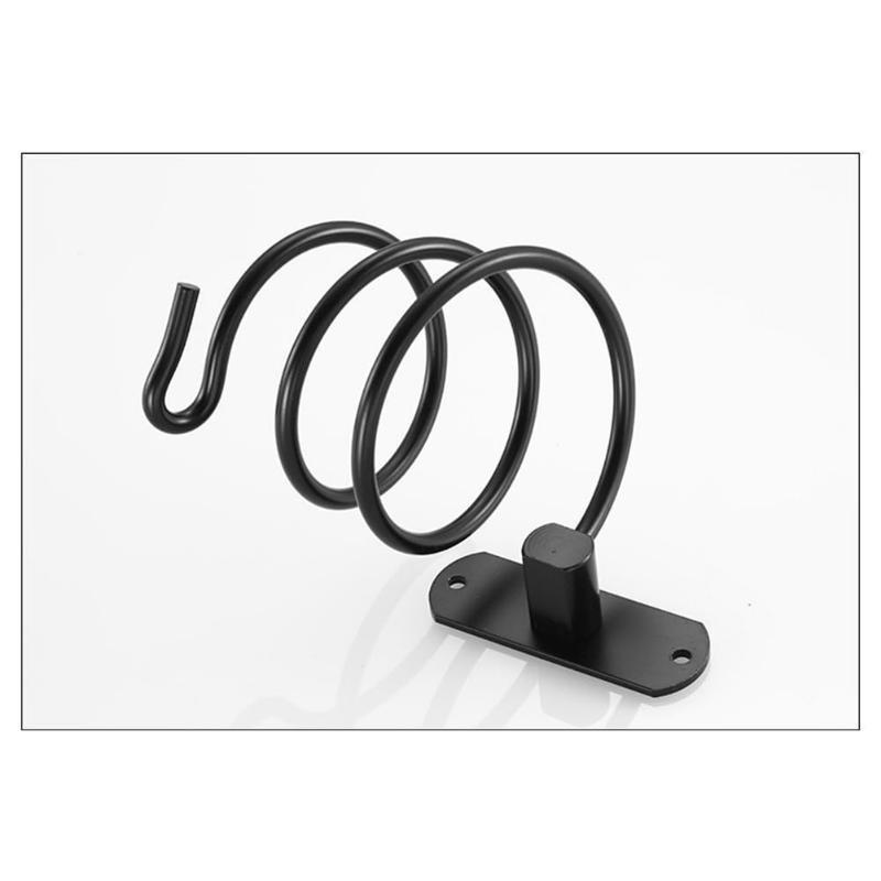 Bathroom Hair Dryer Holder Spiral Blow Dryer Rack Wall Mounted Aluminum Holder 2024 NEW