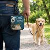 Waterproof Dog Treat Pouch Zipper Closure Transparent Window Pet Training Reward Bag Printed Design Leak-Proof Dog Care Bag