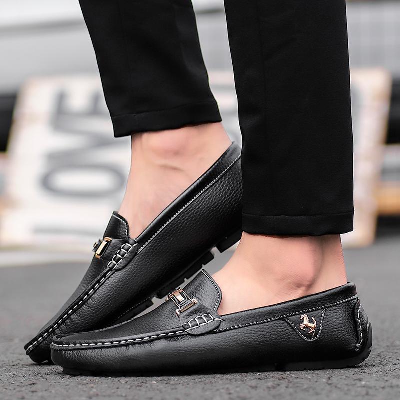 Scarpe in pelle crosta Mocassini da uomo Scarpe comode casual da uomo Scarpe basse Mocassini Calzature da uomo