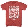 Street Fighter Select Screen Red Heather Adult T-Shirt Unisex T-Shirt