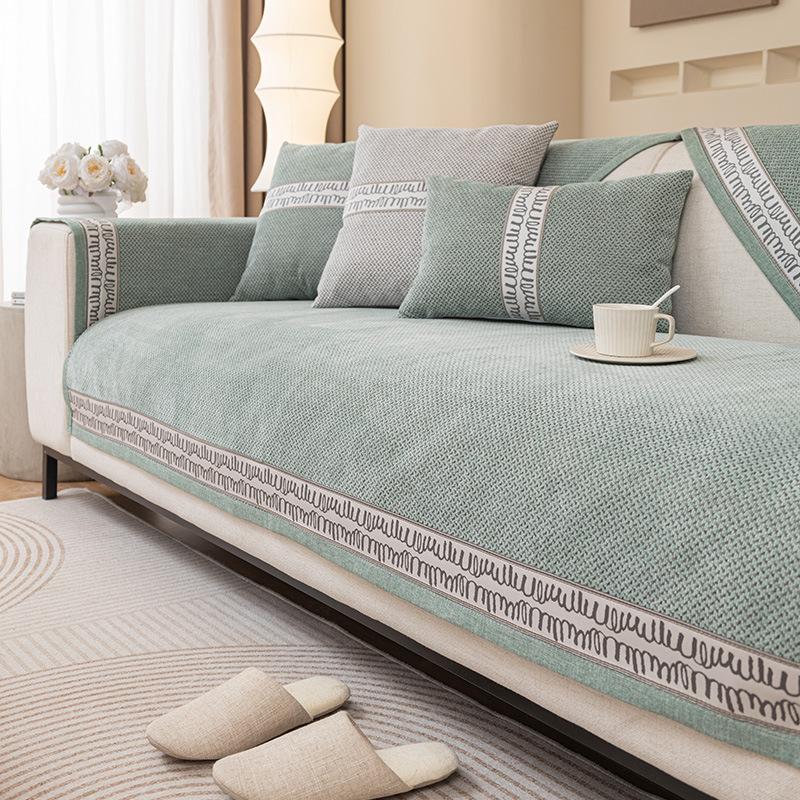 Sofakissen Neu Vier Jahreszeiten Universal Gerade Reihe Einteiliger Sofabezug Sitzkissen Fixierter Bezug Stoff Fortgeschrittener Sinn