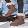 2025 Winter New Fleece Thickened Bread Shoes, Wool Cotton Shoes, Thick Soles, Heightened, Non-slip and Warm Snow Boots