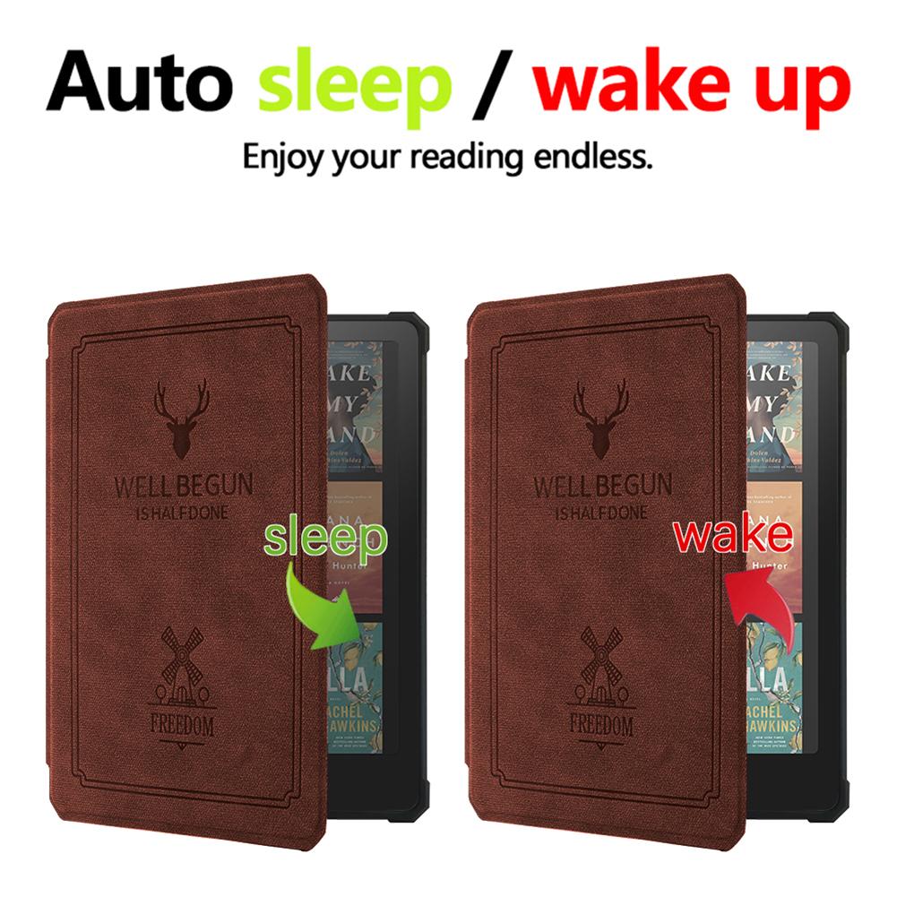 Schutzhülle Auto Sleep Wake Smart Cover Ebook-Hülle für Kindle Paperwhite 12. Generation 2025 7 Zoll