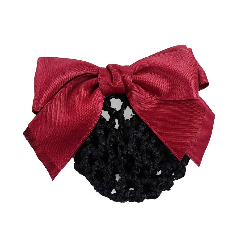 Hair Clip Elegant Hotel Female Nurse Bowknot Hairgrips Cover Net Ponytail Clip Women Spring Clip Korean Bun Snood