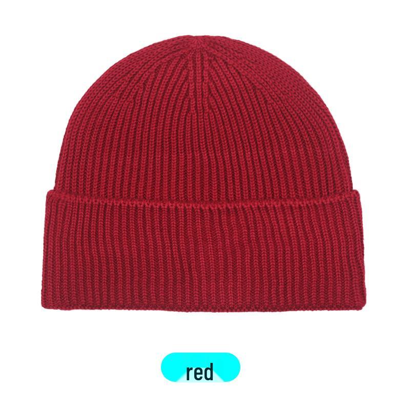 Children's Wool Blend Knitted Hat: Warm Ear-Protecting Beanie for Autumn and Winter, Cute and Versatile Parent-Child Design.