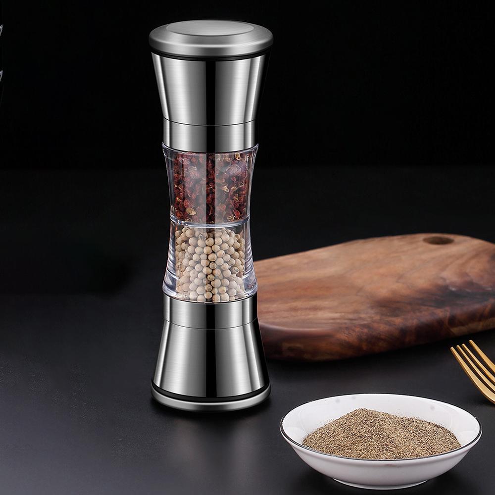 1PC Manual Spice Pepper Kosher Salt Grinder Bottle Bulgur Seasoning Bottle Household Stainless Steel