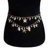 Bohemia Sexy Double Layer Starfish Scallop Shell Waist Belly Chain For Women Fashion Imitation Pearl Conch Body Chain Jewelry