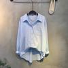 C S In The Room Women baSiC looSe Fit Long Sleeve Collar Shirt 3 ColorS