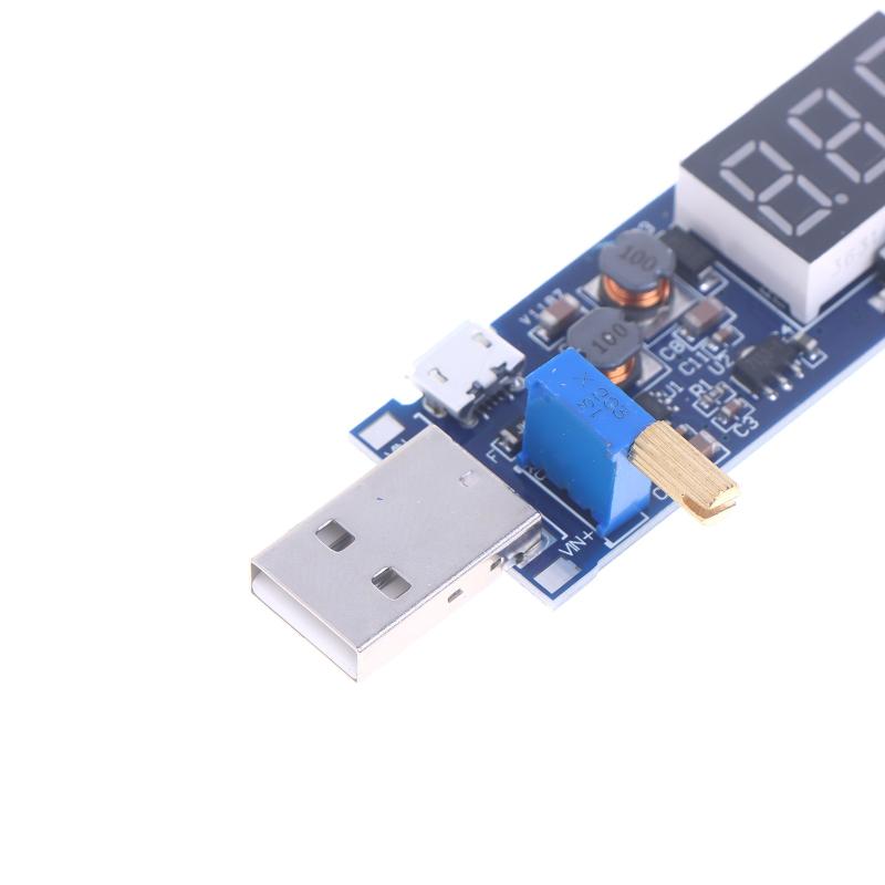 USB Step-Up / Step-Down Netzteilmodul Boost-Wandler DC-DC 5V auf DC 1,2V-24V Einstellbarer Ausgang