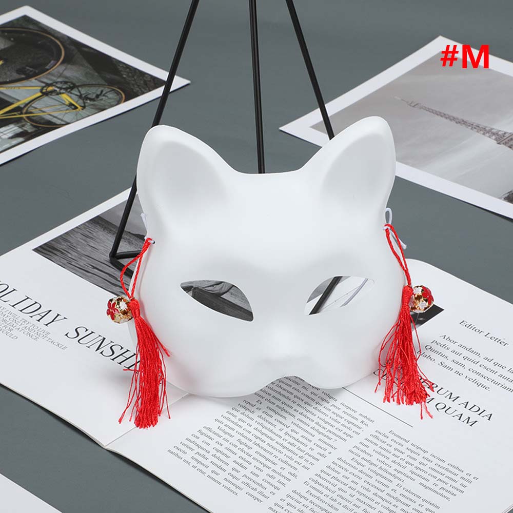 Plastic Japanese Anime Headwear Cat Mask Cosplay Mask Party Props Demon Slayer Party Mask Props