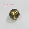 Brass Rotating Hexagonal Magic Cube: Creative Copper Craft for Wealth and Stress Relief.