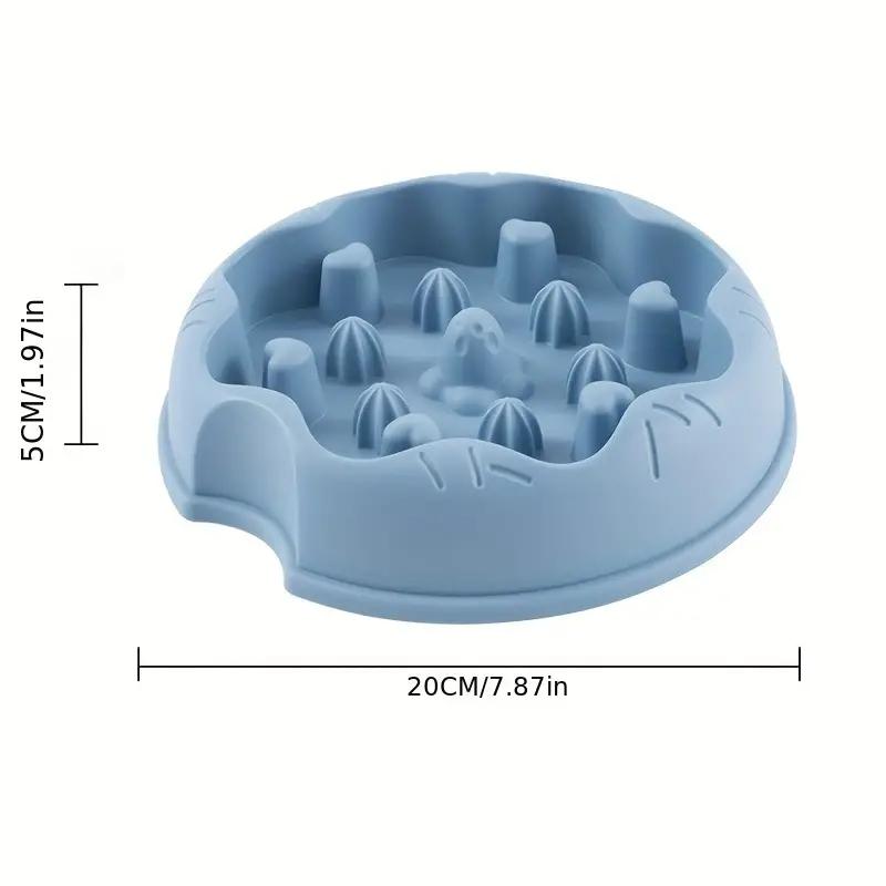 Cat Slow Feeder Bowl Donut Shaped Anti Choking Puzzle Pet Food Bowl Non Slip Portable for Small Dogs Cats