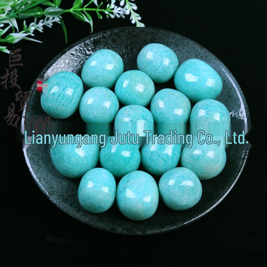 Large Amazonite Tumbled Rolling Stone Ornament for Decoration and Collecting