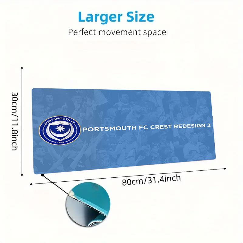 Portsmouth Mouse Pad, Large Gaming Desk Mat, Non-slip XXL Mousepad for Laptop & Tablet, Mini PC Playmat with Stitched Edges