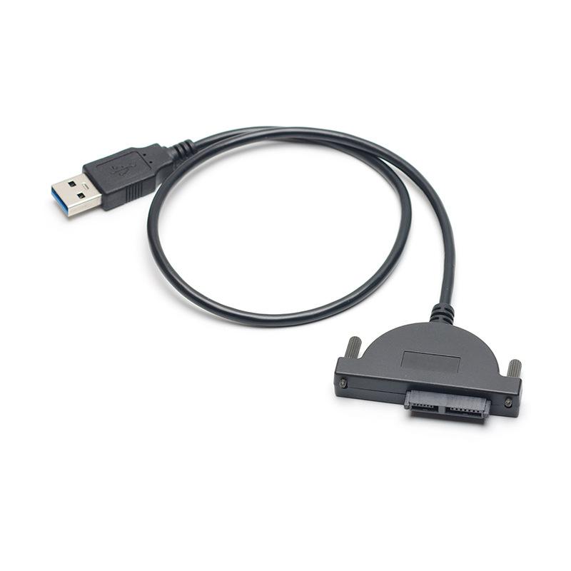 

USB 2.0 to SATA 7+6 PIN Cable CD/DVD-ROM Drive Cord Optical Driver Adapter Data Transfer Cable For PC Laptop Notebook чёрный