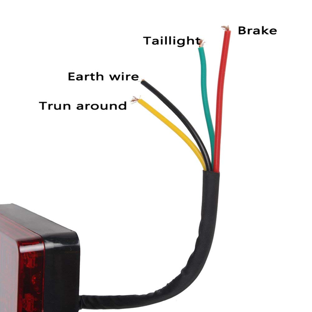 Truck Tail Lamp, LED Tail Lamp, Tail Light, Left and Right 2 Pcs/Set, 8